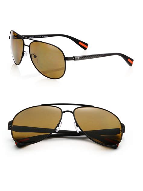 prada curved aviator sunglasses|Prada aviator sunglasses polarized.